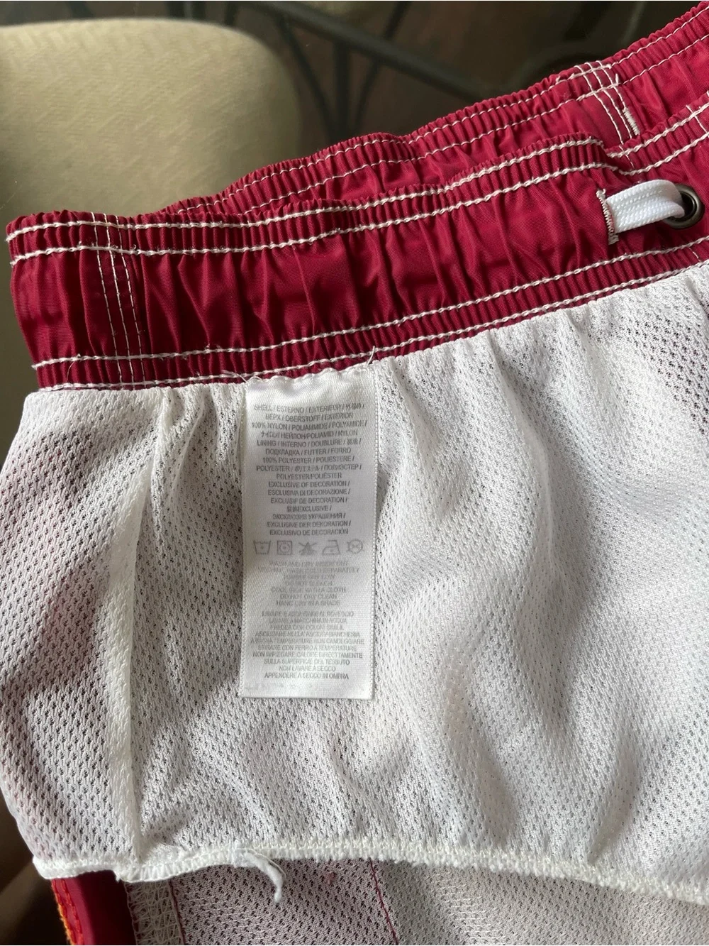 Sundek Men's Red Swim Trunks Regular Fit 14